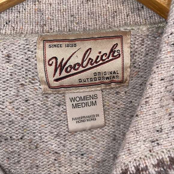 Woolrich Full Zip Wool Snowman Sweater - Picture 4 of 7